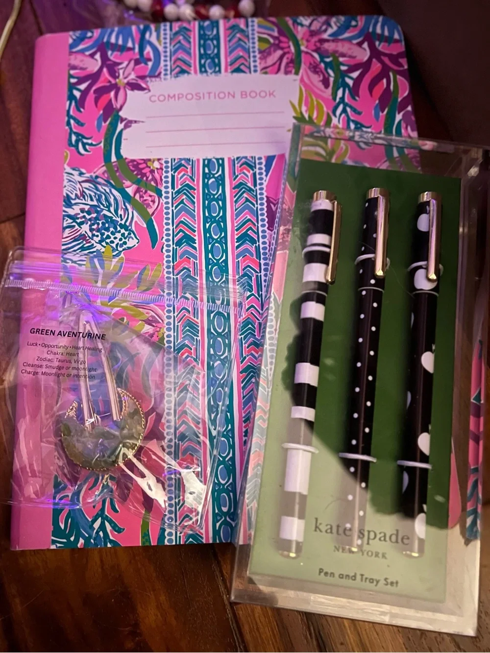Lily Pulitzer Notebook & Kate Spade Pen Set NWT